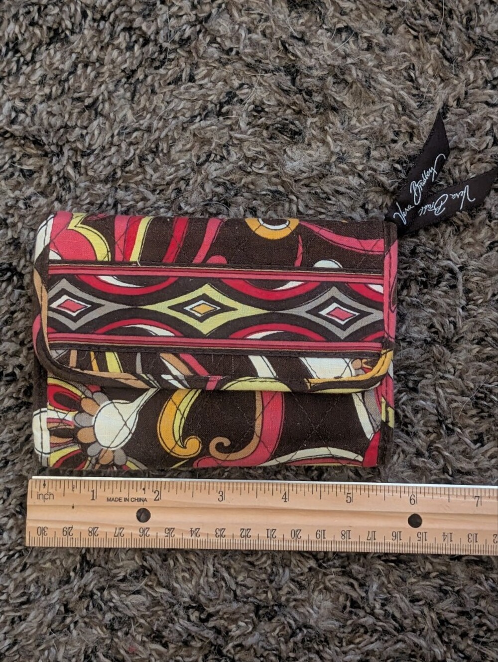 Vera Bradley Trifold Wallet Puccini Pattern
